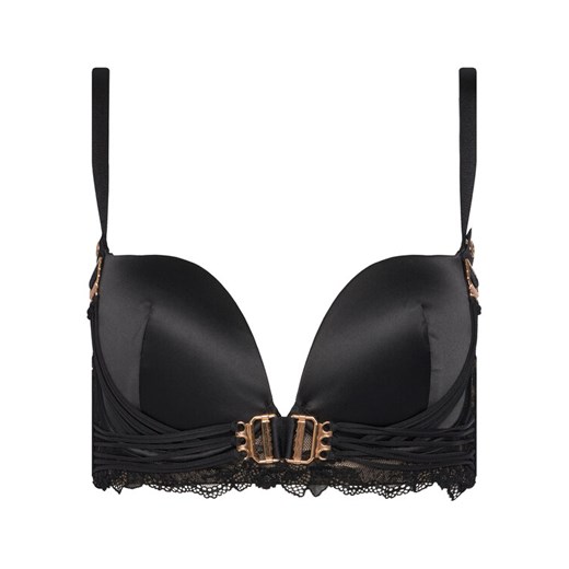 Hunkemöller Biustonosz z fiszbiną Avela 302375 Czarny ze sklepu MODIVO w kategorii Biustonosze - zdjęcie 186323369