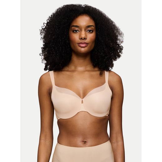 Triumph Biustonosz z fiszbiną Illusion Curve 10224856 Beżowy ze sklepu MODIVO w kategorii Biustonosze - zdjęcie 186323459