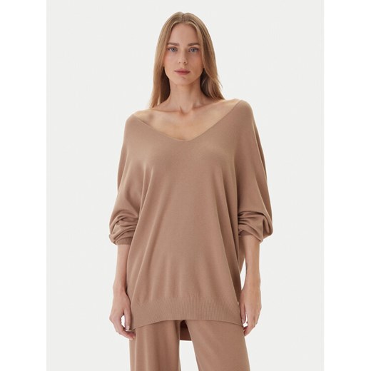 Kontatto Sweter 3M0815C Beżowy Relaxed Fit ze sklepu MODIVO w kategorii Swetry damskie - zdjęcie 186323477