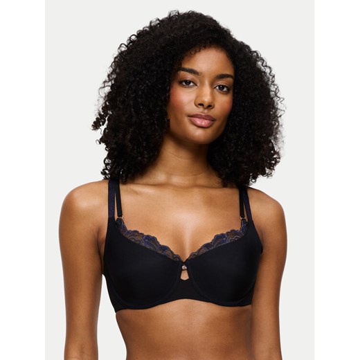 Triumph Biustonosz z fiszbiną Wild Gardenia Florale 10224872 Czarny ze sklepu MODIVO w kategorii Biustonosze - zdjęcie 186323485