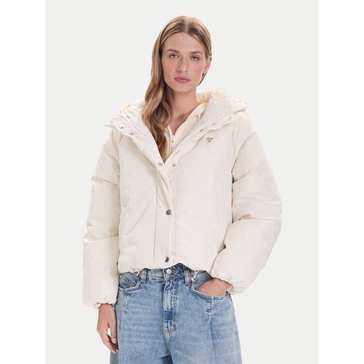 Guess Kurtka zimowa V5BL07 WGLW2 Écru Relaxed Fit ze sklepu MODIVO w kategorii Kurtki damskie - zdjęcie 186323495
