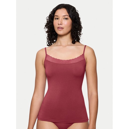 Triumph Top Feel Of Modal 10221654 Różowy Slim Fit ze sklepu MODIVO w kategorii Piżamy damskie - zdjęcie 186323515