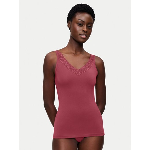 Triumph Top Feel Of Modal 10221637 Różowy Slim Fit ze sklepu MODIVO w kategorii Piżamy damskie - zdjęcie 186323539
