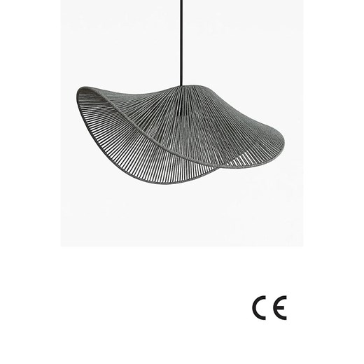 ABERTO DESIGN Lampa wisząca w kolorze szarym - wys. 53 x Ø 50 cm Aberto Design onesize Limango Polska okazja