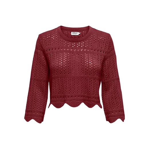 ONLY Sweter w kolorze bordowym XL okazyjna cena Limango Polska