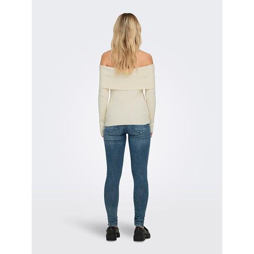 ONLY Sweter w kolorze kremowym XL Limango Polska wyprzedaż