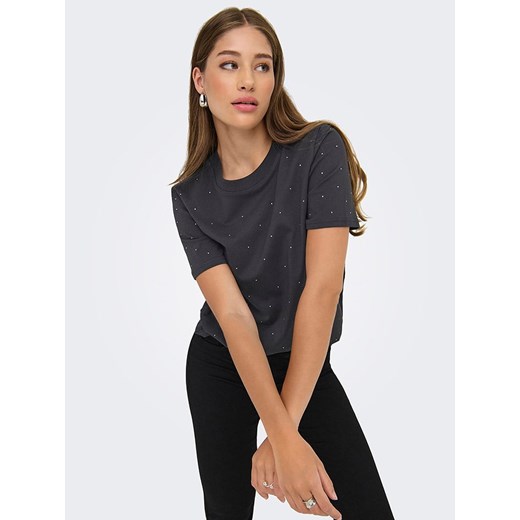 ONLY Koszulka w kolorze antracytowym ze sklepu Limango Polska w kategorii Bluzki damskie - zdjęcie 186326996