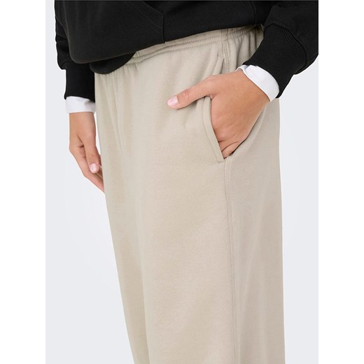 ONLY Spodnie dresowe w kolorze beżowym S wyprzedaż Limango Polska