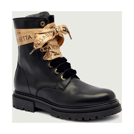 Elisabetta Franchi Skórzane botki ze sklepu Gomez Fashion Store w kategorii Buty zimowe dziecięce - zdjęcie 186327837