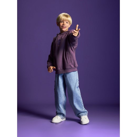 Reserved - Bawełniana bluza z kapturem - fioletowy Reserved 146/152 (10-11 lat) Reserved