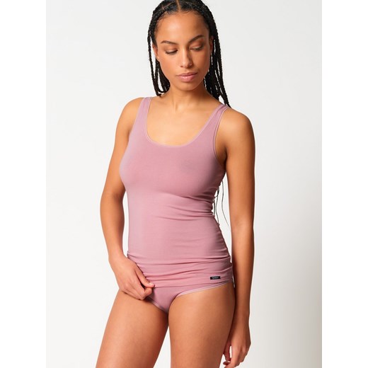 SKINY Top damski w zestawie 2 szt. Kobiety Bawełna brudny róż jednolity ze sklepu vangraaf w kategorii Podkoszulki i halki - zdjęcie 186329808