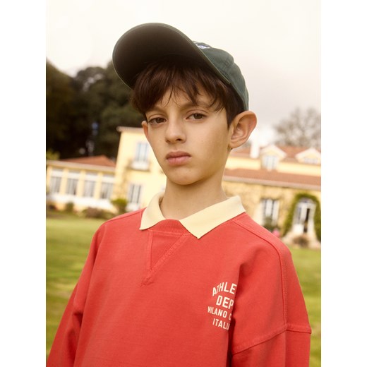 Reserved - Bawełniany komplet z szortami - czerwony Reserved 146/152 (10-11 lat) promocja Reserved