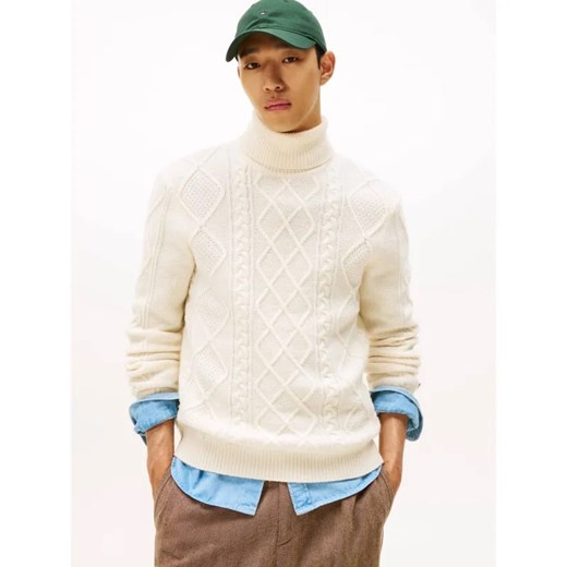 Tommy Hilfiger Wełniany golf | Loose fit | z dodatkiem kaszmiru ze sklepu Gomez Fashion Store w kategorii Swetry męskie - zdjęcie 186333825