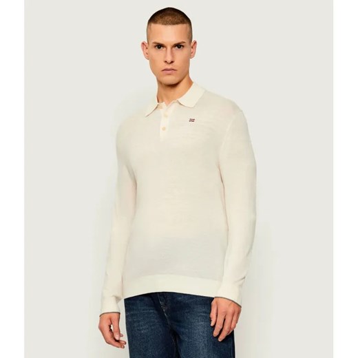 Napapijri Wełniany sweter E-DAMAVAND | Regular Fit ze sklepu Gomez Fashion Store w kategorii Swetry męskie - zdjęcie 186333828