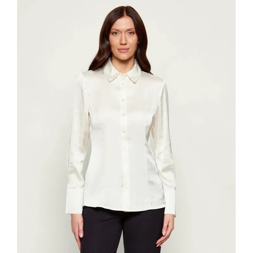 GUESS Satynowa koszula FERNANDA | Slim Fit ze sklepu Gomez Fashion Store w kategorii Koszule damskie - zdjęcie 186333845