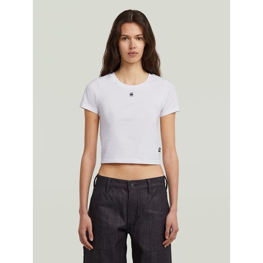 G-Star Koszulka w kolorze białym ze sklepu Limango Polska w kategorii Bluzki damskie - zdjęcie 186335337
