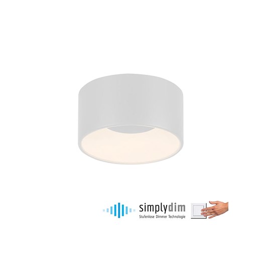 Just Light Lampa sufitowa LED w kolorze białym - wys. 8 x Ø 16 cm - id: 17674538 - marki Just Light. - 186335596 Just Light Lampa sufitowa LED w kolorze białym - wys. 8 x Ø 16 cm ze sklepu Limango Polska w kategorii Oświetlenie - zdjęcie 186335596