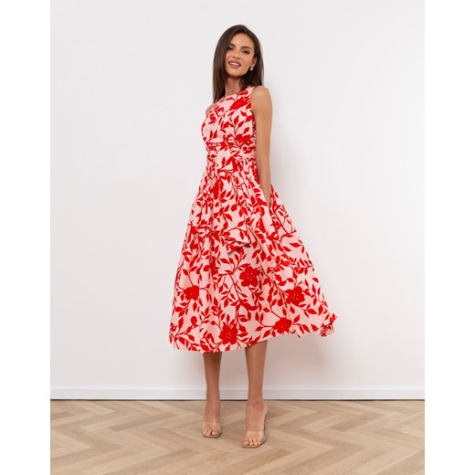 FORSETI Sukienka Carmela Czerwona S09054 S09054, Rozmiar: S ze sklepu forseti.net.pl w kategorii Sukienki - zdjęcie 186336178