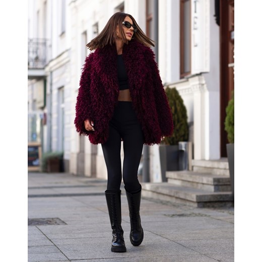 FORSETI Futerko z Długim Włosiem Bordowe 02  , Rozmiar: Uniwersalny ze sklepu forseti.net.pl w kategorii Futra damskie - zdjęcie 186336946
