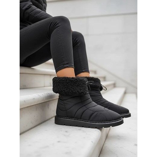 Royalfashion Damskie botki a'la śniegowce Oferita ze sklepu royalfashion.pl w kategorii Śniegowce damskie - zdjęcie 186337167