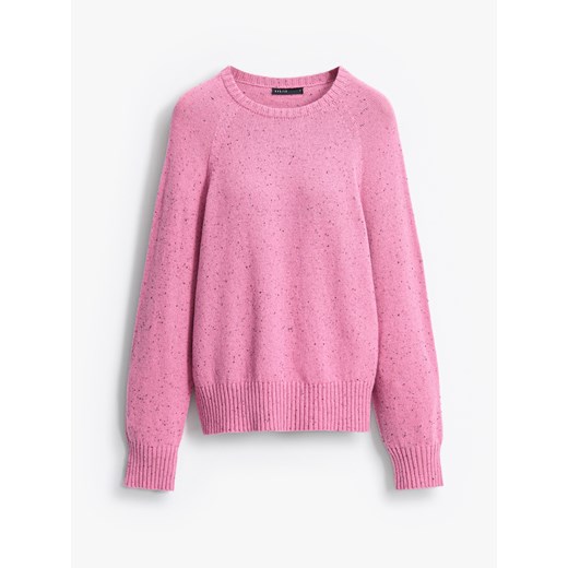Mohito - Rożowy sweter z domieszką wełny - różowy ze sklepu Mohito w kategorii Swetry damskie - zdjęcie 186337368