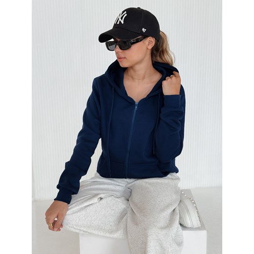 Bluza damska VICTORIA granatowa Dstreet BY1202 ze sklepu DSTREET.PL w kategorii Bluzy damskie - zdjęcie 186337859