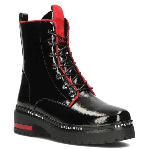 Trapery, glany damskie - Filippo DBT3108/23 czarne ze sklepu ulubioneobuwie w kategorii Workery damskie - zdjęcie 186338139