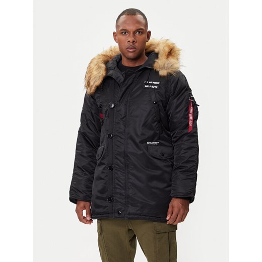 Alpha Industries Kurtka zimowa N3B Airborne 188141 Czarny Regular Fit ze sklepu MODIVO w kategorii Parki męskie - zdjęcie 186338676