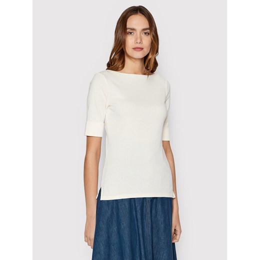 LAUREN RALPH LAUREN Bluzka 200654963036 Écru Regular Fit ze sklepu MODIVO w kategorii Bluzki damskie - zdjęcie 186338748