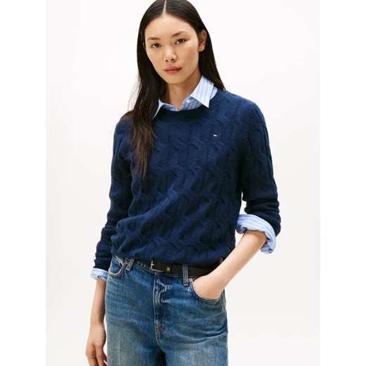 Tommy Hilfiger Wełniany sweter | Regular Fit ze sklepu Gomez Fashion Store w kategorii Swetry damskie - zdjęcie 186340555