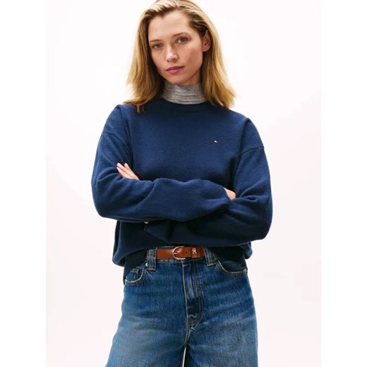 Tommy Hilfiger Wełniany sweter | Loose fit ze sklepu Gomez Fashion Store w kategorii Swetry damskie - zdjęcie 186340566