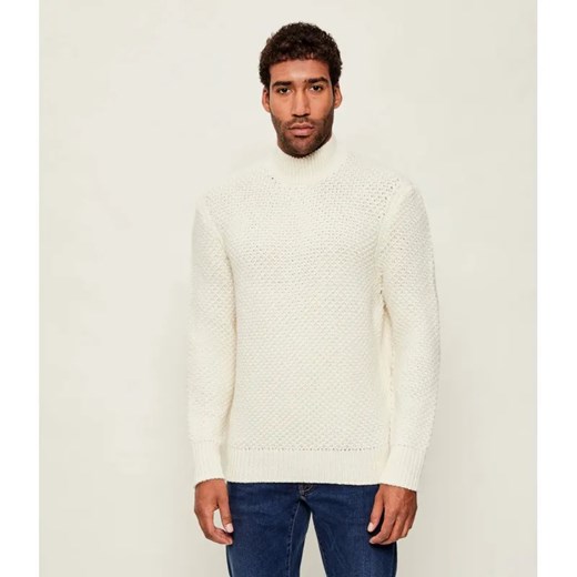 BOSS BLACK Wełniany półgolf C-Heletto | Regular Fit ze sklepu Gomez Fashion Store w kategorii Swetry męskie - zdjęcie 186340587