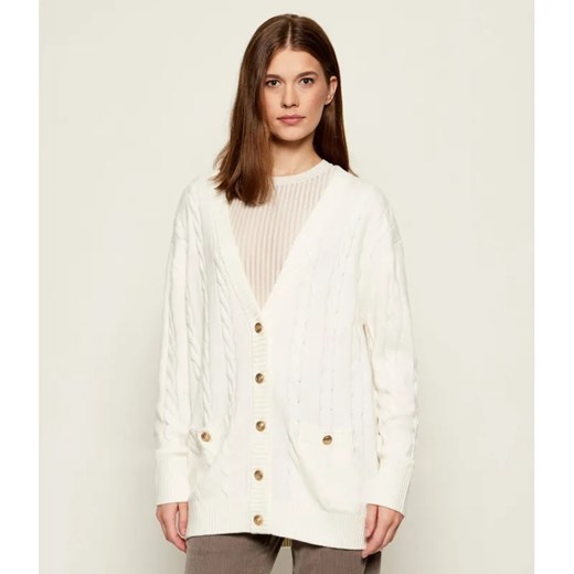 GUESS Kardigan ELSA | Relaxed fit | z dodatkiem wełny ze sklepu Gomez Fashion Store w kategorii Swetry damskie - zdjęcie 186340588