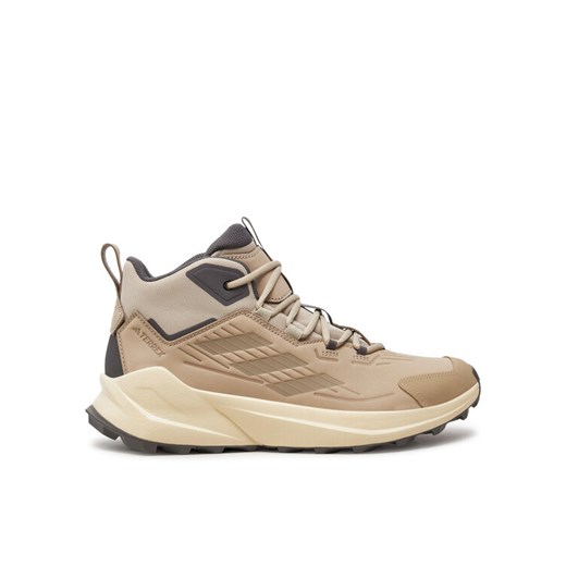 Trekkingi adidas Terrex Trailmaker 2.0 Mid Leather Hiking IF6548 Beżowy ze sklepu eobuwie.pl w kategorii Buty sportowe męskie - zdjęcie 186341607