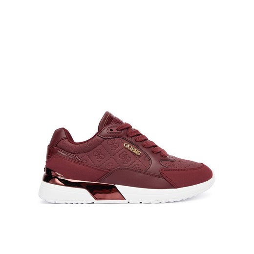 Sneakersy Guess FLFM16 ELE12 Bordowy ze sklepu eobuwie.pl w kategorii Buty sportowe damskie - zdjęcie 186341685