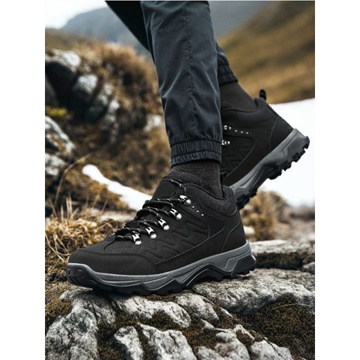 Sinsay - Buty trekkingowe - czarny ze sklepu Sinsay w kategorii Buty trekkingowe męskie - zdjęcie 186343076