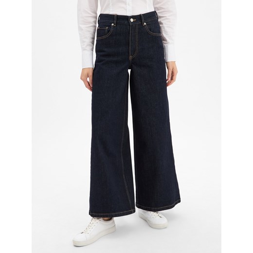 Tommy Hilfiger Dżinsy o szerokim kroju Kobiety Bawełna dark stone jednolity ze sklepu vangraaf w kategorii Jeansy damskie - zdjęcie 186343399
