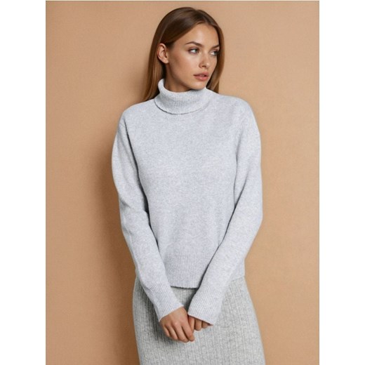 Sinsay - Golf w stylu basic - szary ze sklepu Sinsay w kategorii Swetry damskie - zdjęcie 186344206