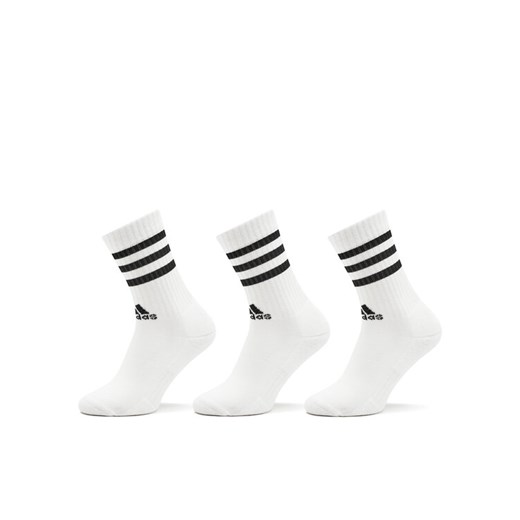 adidas Skarpety długie 3-Stripes Cushioned Crew Socks 3 Pairs HT3458 Biały ze sklepu MODIVO w kategorii Skarpetki damskie - zdjęcie 186344958