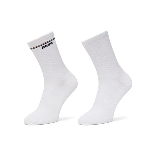 BOSS Skarpety długie 50502113 Biały ze sklepu MODIVO w kategorii Skarpetki damskie - zdjęcie 186344979