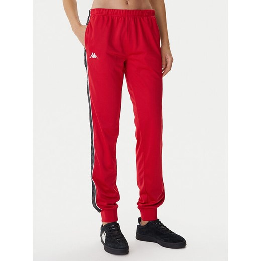 Kappa Spodnie dresowe cz303R5K0 Czerwony Slim Fit ze sklepu MODIVO w kategorii Spodnie damskie - zdjęcie 186344987