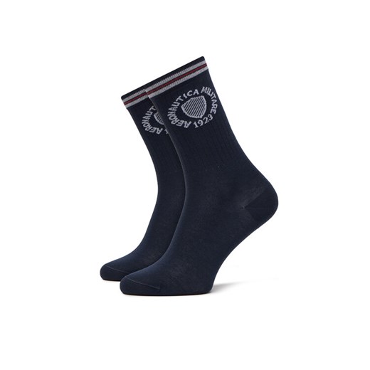 Aeronautica Militare Skarpety długie 251CZ015DL561 Granatowy ze sklepu MODIVO w kategorii Skarpetki damskie - zdjęcie 186345007