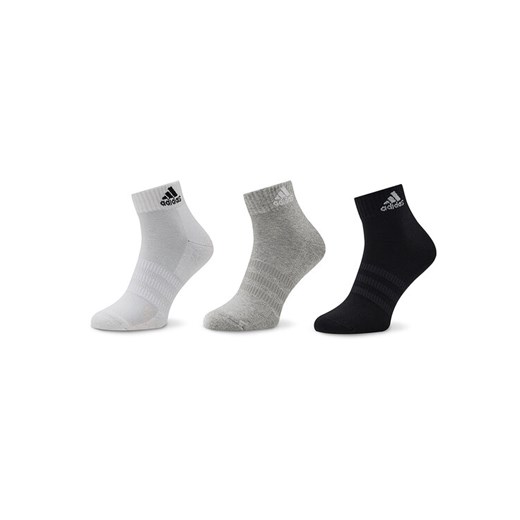 adidas Skarpety krótkie Cushioned Sportswear Ankle Socks 3 Pairs IC1281 Szary ze sklepu MODIVO w kategorii Skarpetki damskie - zdjęcie 186345035
