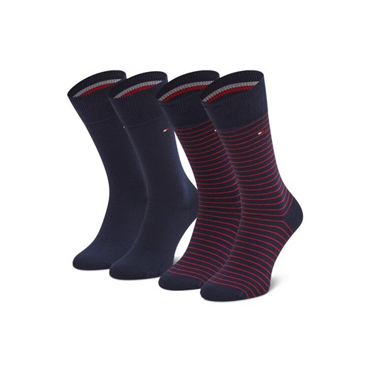 Tommy Hilfiger Skarpety długie 100001496 Granatowy ze sklepu MODIVO w kategorii Skarpetki męskie - zdjęcie 186345078