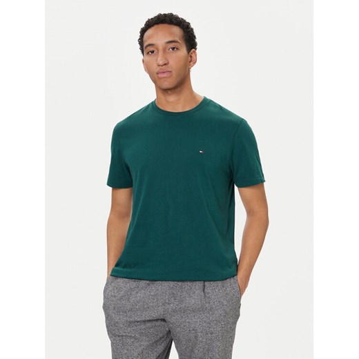 Tommy Hilfiger T-Shirt Ess Seasonal MW0MW39995 Zielony Regular Fit ze sklepu MODIVO w kategorii T-shirty męskie - zdjęcie 186345169