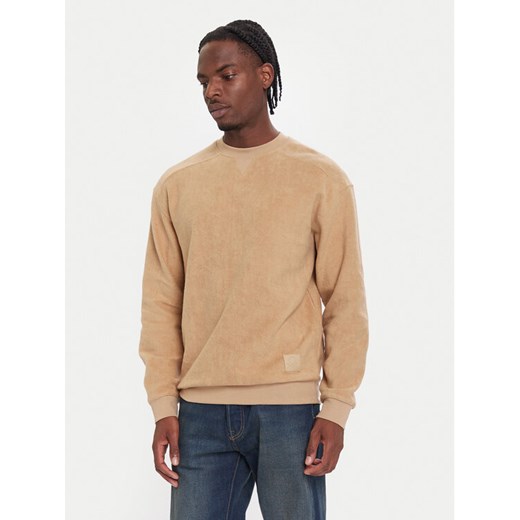 United Colors Of Benetton Bluza 3NMEU109T Beżowy Regular Fit ze sklepu MODIVO w kategorii Bluzy męskie - zdjęcie 186345187