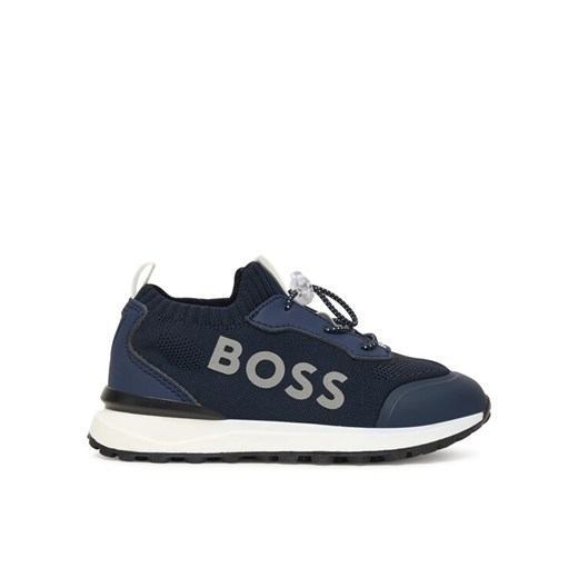 BOSS Sneakersy J52583 S Granatowy ze sklepu MODIVO w kategorii Buty sportowe dziecięce - zdjęcie 186345309