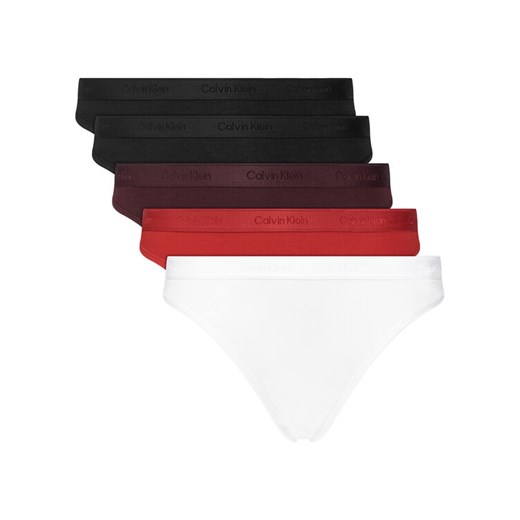 Calvin Klein Underwear Komplet 5 par fig klasycznych LV00QD5360 Kolorowy ze sklepu MODIVO w kategorii Majtki damskie - zdjęcie 186345346