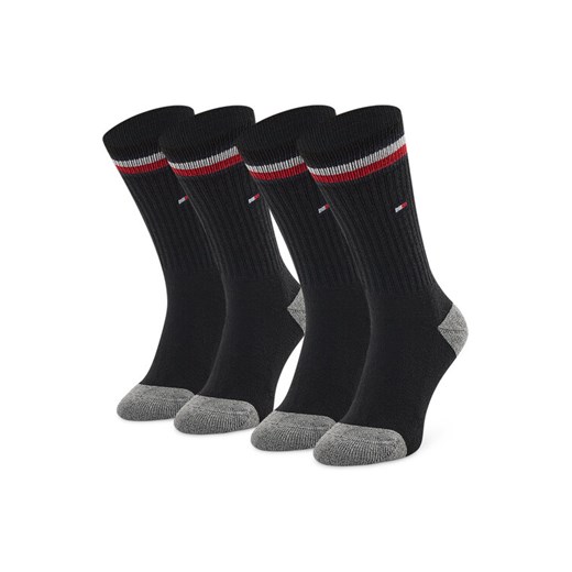 Tommy Hilfiger Skarpety długie 100001500 Czarny ze sklepu MODIVO w kategorii Skarpetki dziecięce - zdjęcie 186345439