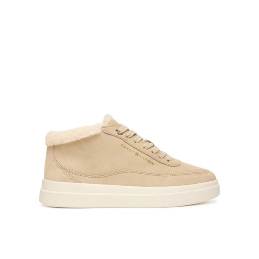 Tommy Hilfiger Sneakersy Modern Court Sneaker Mc Wl FW0FW09000 Beżowy ze sklepu MODIVO w kategorii Buty sportowe damskie - zdjęcie 186345488